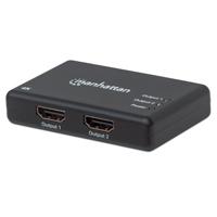 VIDEO SPLITTER,MANHATTAN,207669, HDMI 4K@30HZ, 1 IN:2 OUT, AC